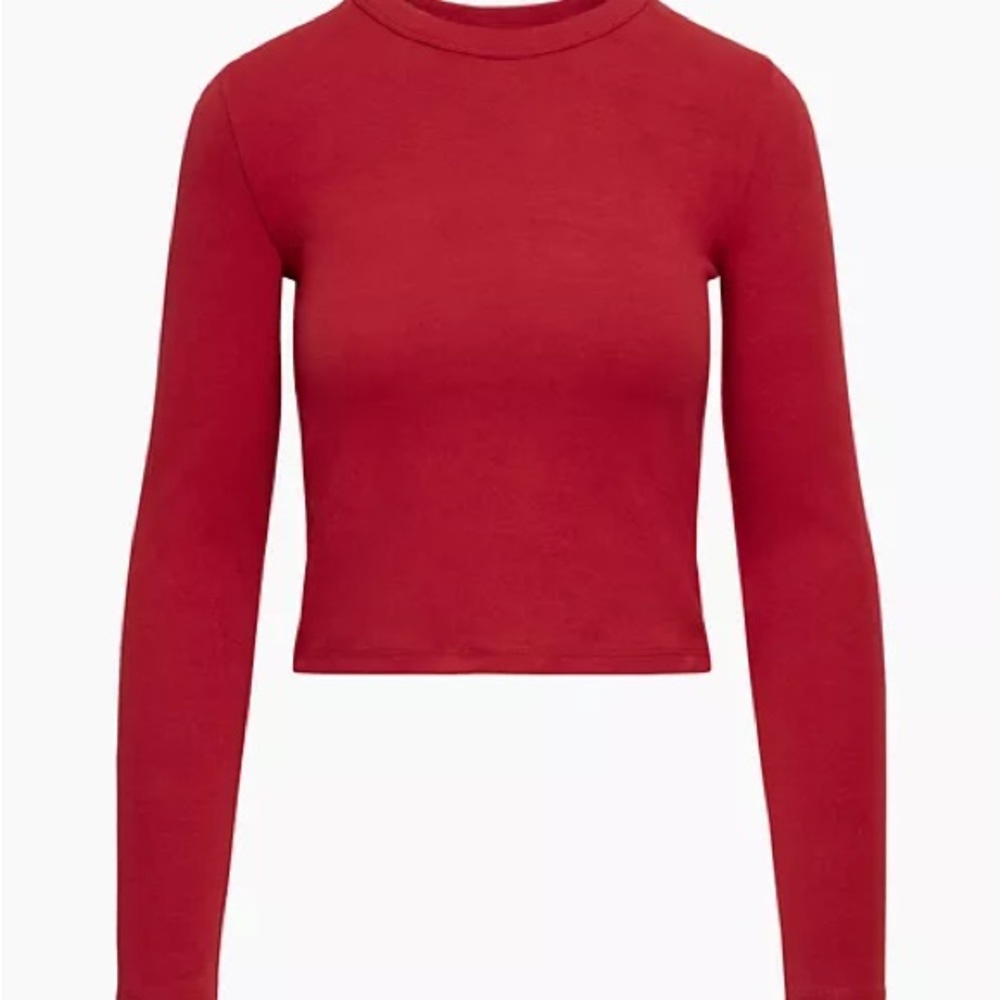 Sunday Best Bold Red Long Sleeve Top